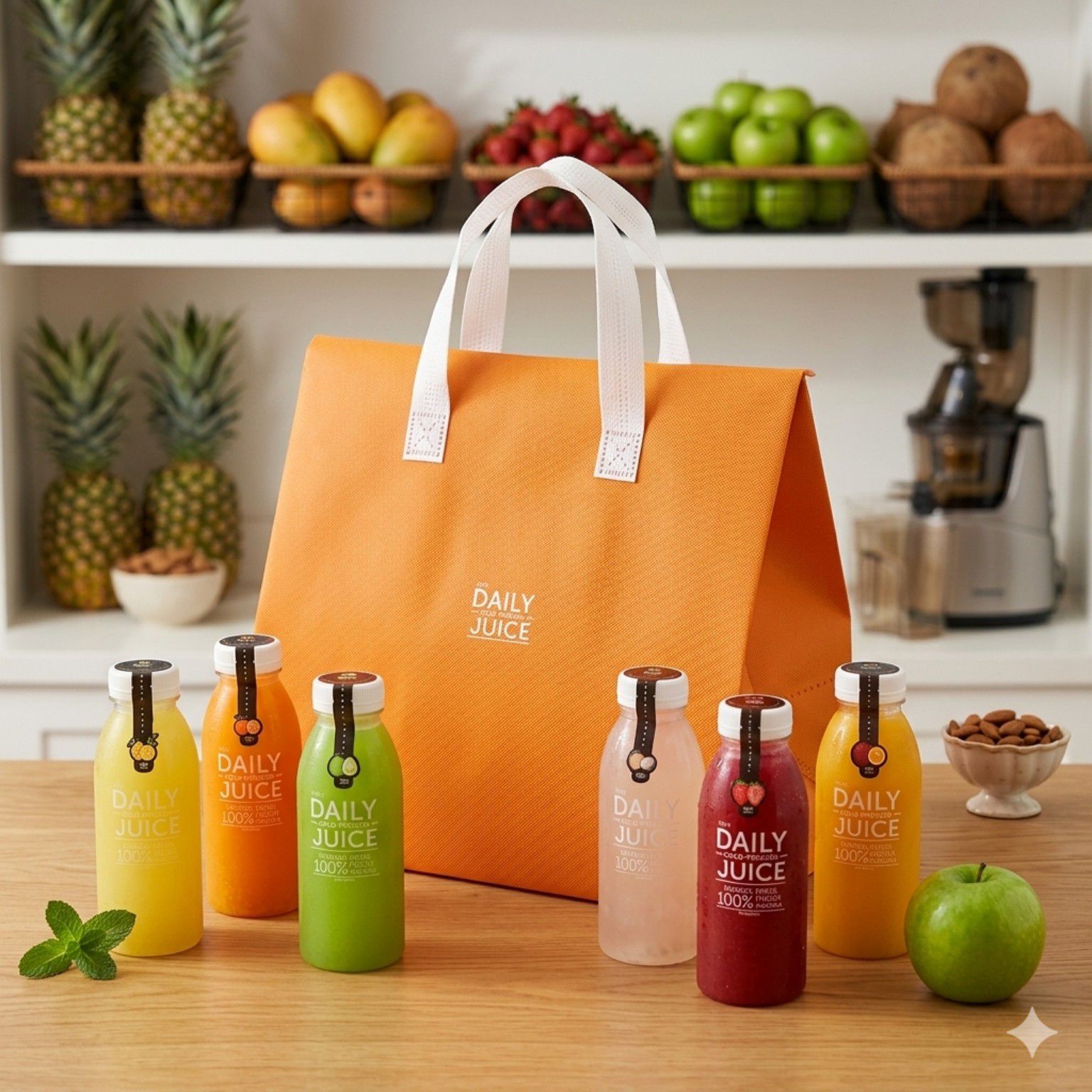 Daily Juice บนชั้นผลไม้
